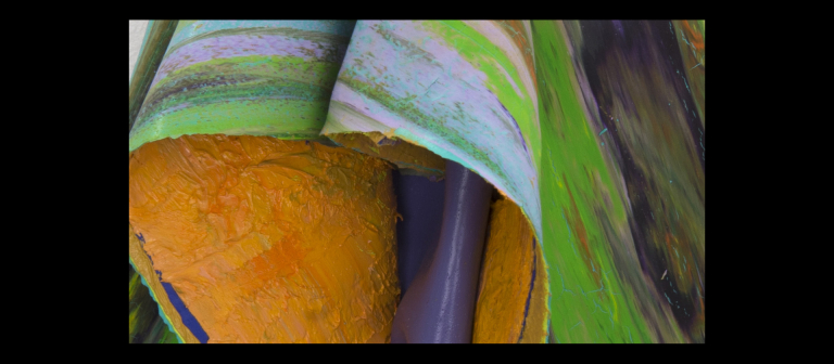 Leslie Wayne, "Paint/Rag #32", oil on panel, 15" x 9.5" x 6", 2013.