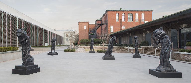 Nathan Mabry, "Process Art (B-E-A-G-G-R-E-S-S-I-V-E)," Feb. 18-June 22, SCAD Museum of Art, Alex Townsend Grand Courtyard.