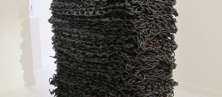 Orly Genger, "Undertone," SCAD Museum of Art, Pamela Elaine Poetter Gallery.