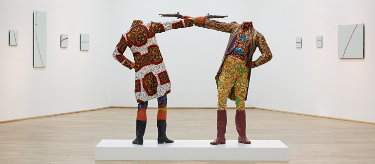 Yinka Shonibare, How to Blow Up Two Heads at Once (Gentlemen), 2006