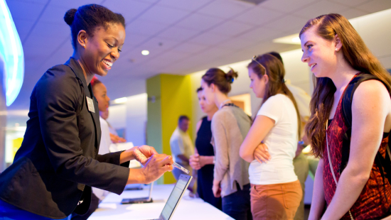 Students and staff at a SCAD Summer Seminar