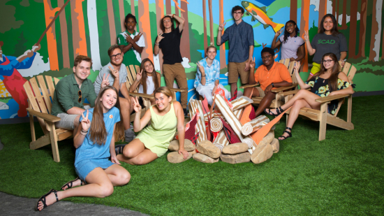 SCAD Savannah Rising Star students pose 