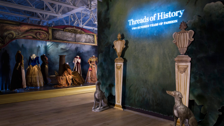 SCAD Fash exhibition Threads of History opening panel