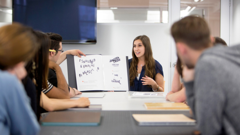 Graphic design classroom