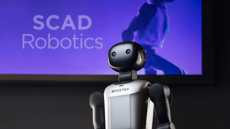 SCAD robot on stage