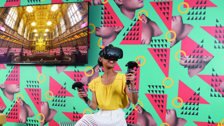 Architectural history student uses VR to explore an historic structure