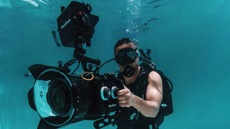 Alumni Marc Casey films underwater