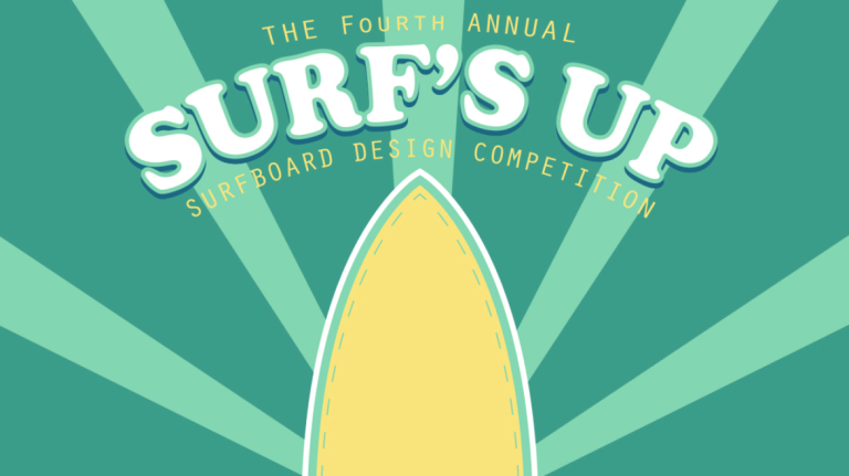 Poster for Surf's Up design competition