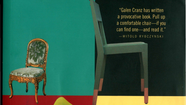 Galen Cranz book cover, ‘The Chair: Rethinking Culture, Body and Design'