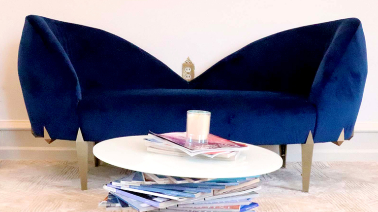 Furniture design student Erin Tutcher's "Ella" fainting couch