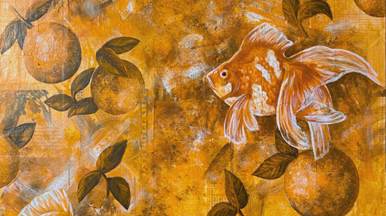 Painting student work by Elenor Post