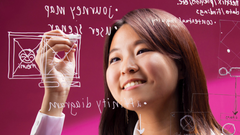SCAD student working on user experience design