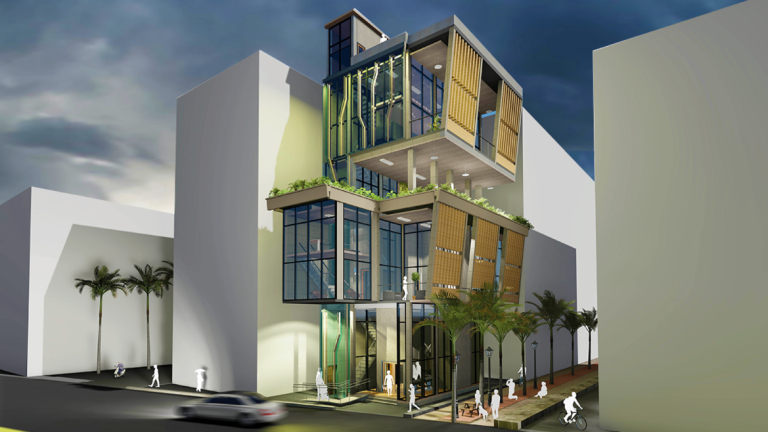 Architecture graduate Radhika Satish Gandhe's award-winning work "DIGI Fashion House"
