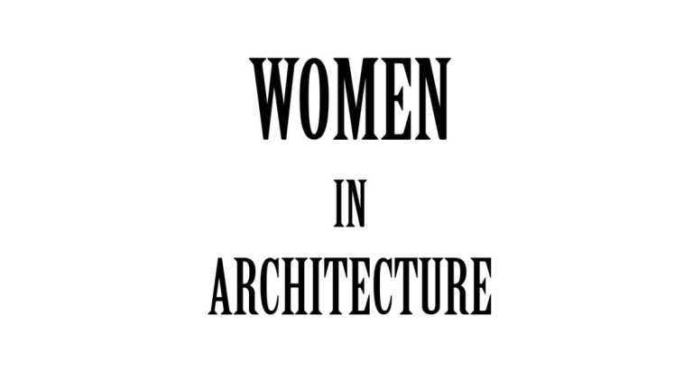 Graphic for Women in Architecture