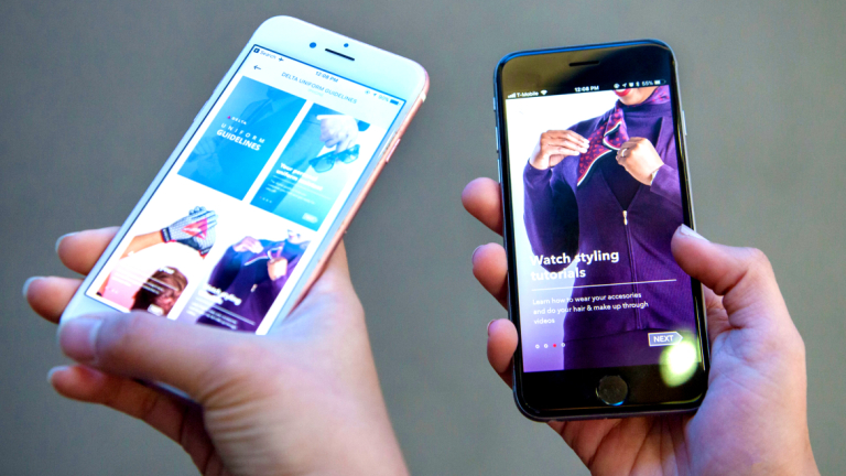 Mobile experience created for Delta Air Lines through SCADpro