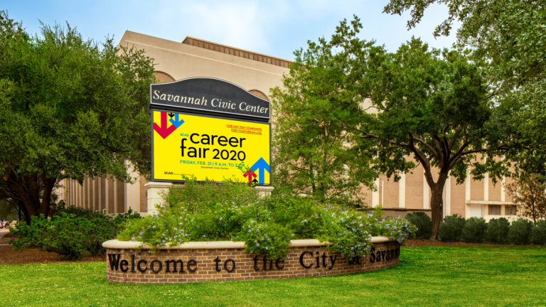 Savannah Civic Center for SCAD Career Fair 2020