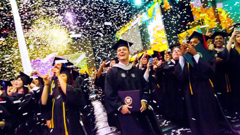 SCAD Atlanta Commencement ceremony with celebrating graduates