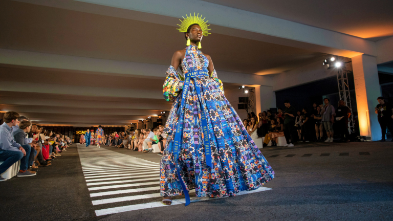 Fashion student Brandon Zayden Skipper's collection walks the 2019 runway at SCAD Fashion Show