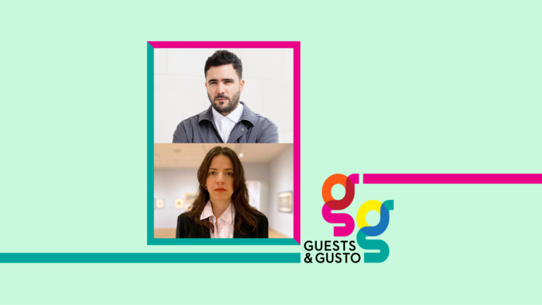 Guests and Gusto speakers Moro and Guiraldes