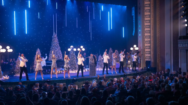 Bee Sharps on stage for Holiday Spectacular