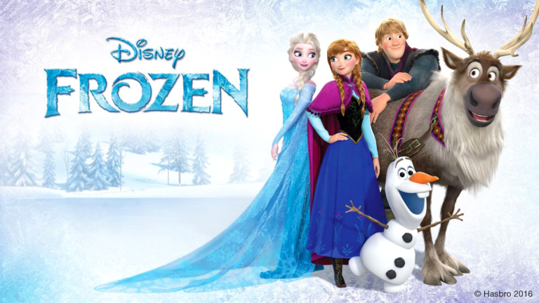 Movie poster for "Frozen" screening at Lucas Theatre