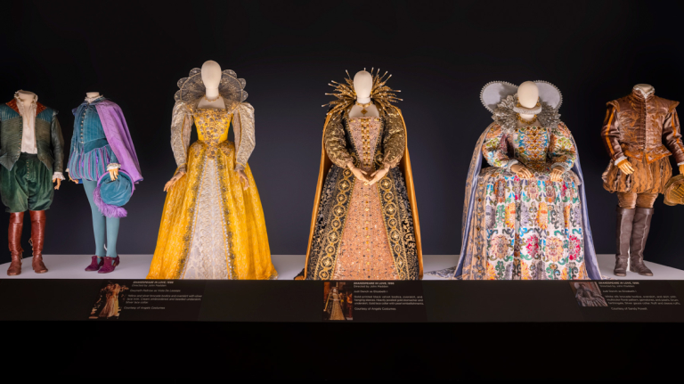 installation view of Sandy Powell exhibition at SCAD FASH