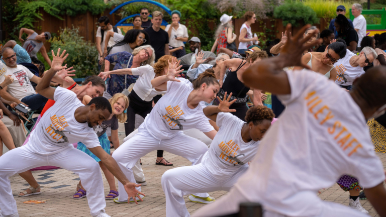 dancers performing in a workshop