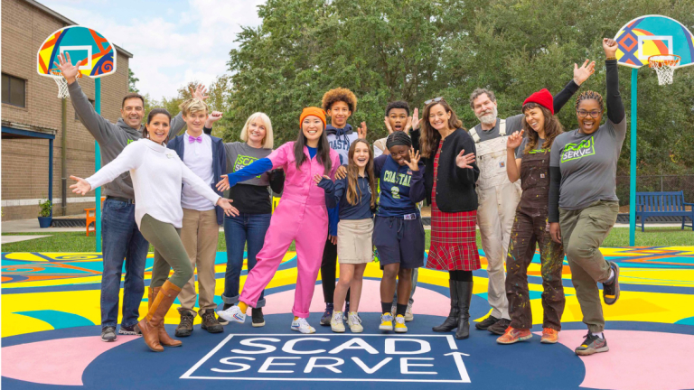 Students and staff participating in SCAD SERVE