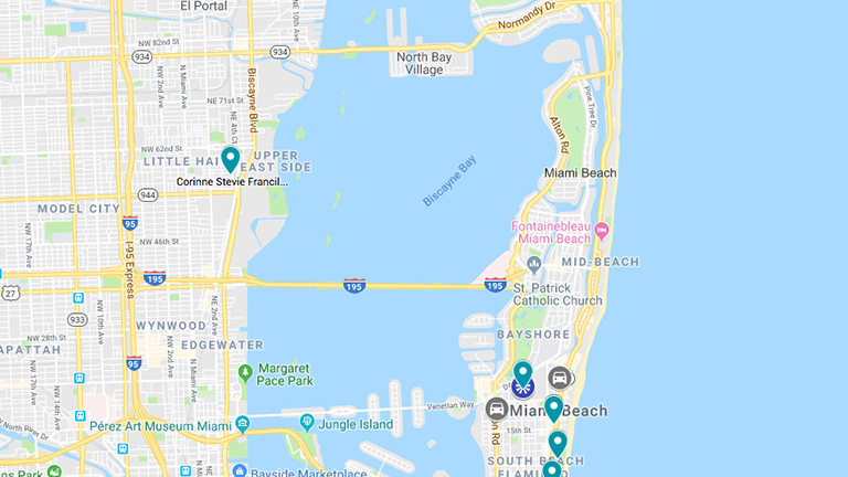 SCAD at Miami map
