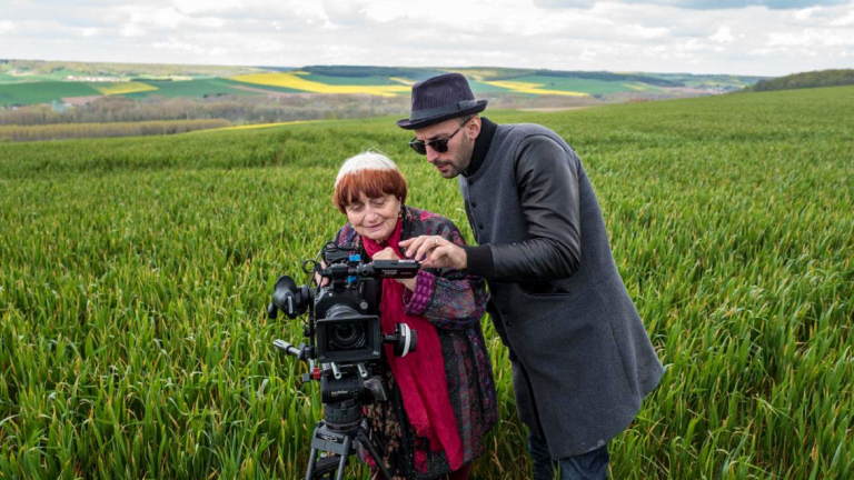 Film still from "Faces Places" with Agnes Varda and JR