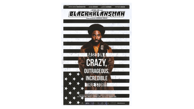 promotional poster for BlacKkKlansman