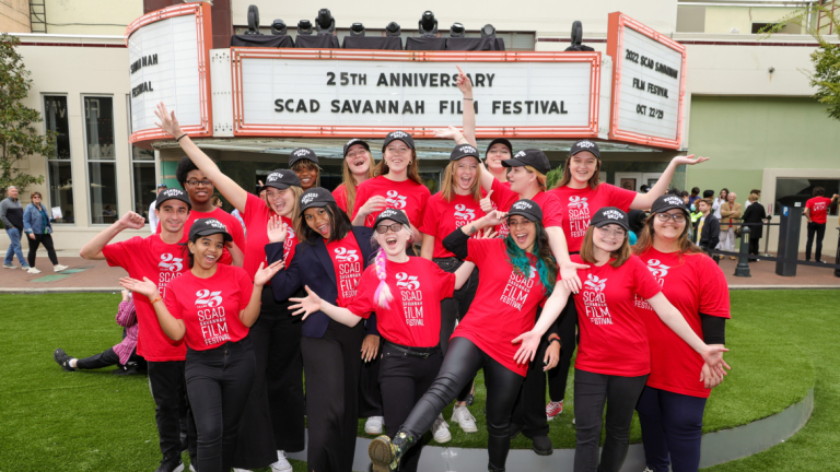 film fest volunteers at trustees theater