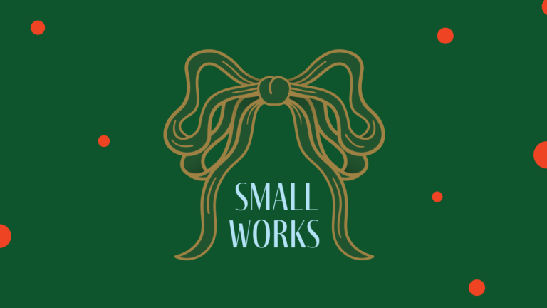 Branded graphic for small works show