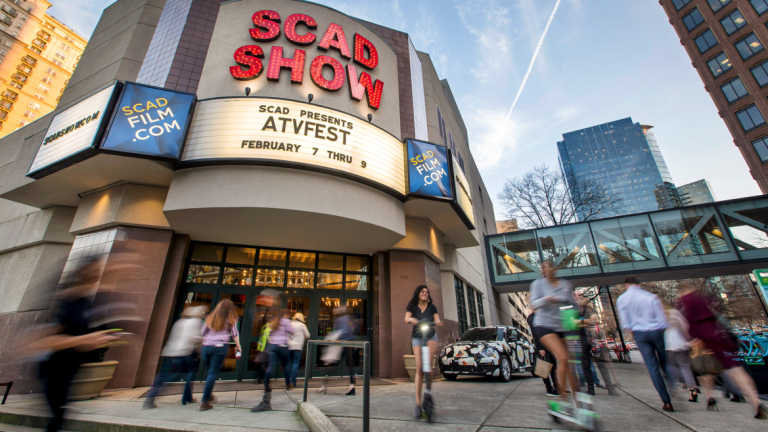 Exterior of SCADshow during aTVfest