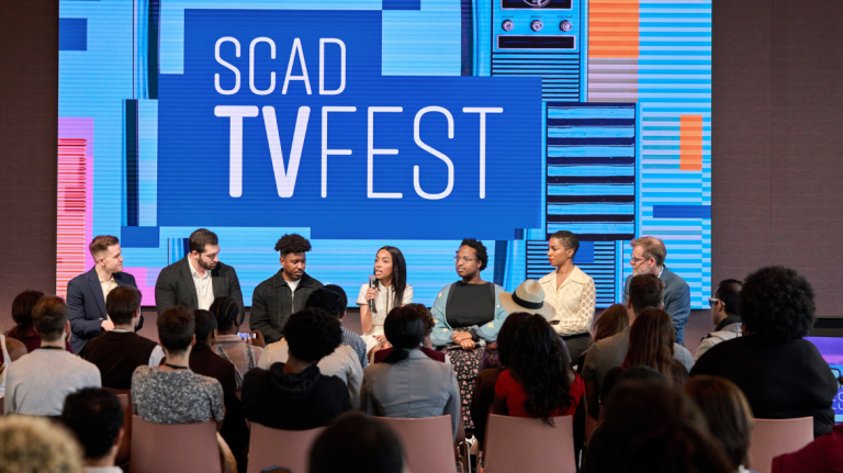 Alumni come together to talk about their experiences during the SCAD TVfest.