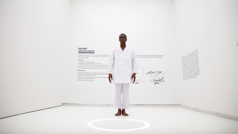 Installation view for Ania Catherine and Dejha Ti performance