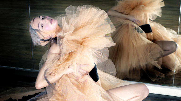 Karl Lagerfeld photograph of Jean Paul Gaultier Haute Couture