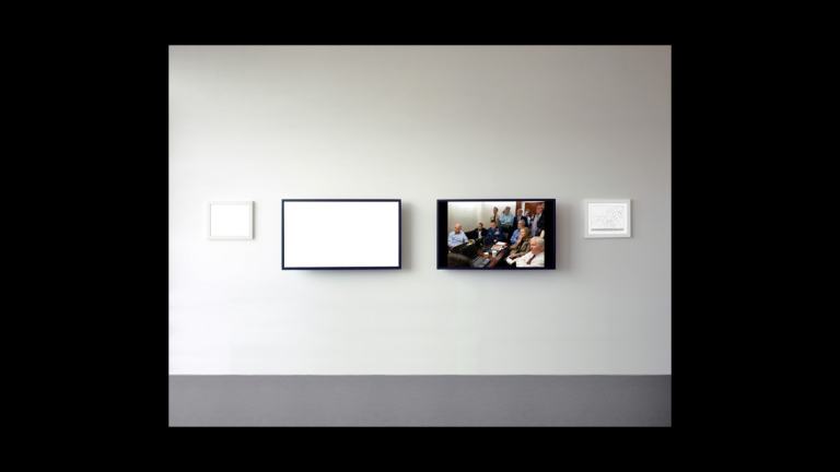Alfredo Jaar, "May 1, 2011" installation view, 2011. 