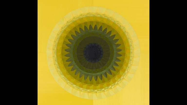 Angelo Filomeno, "Dream of Flies (yellow, black)," 2010.