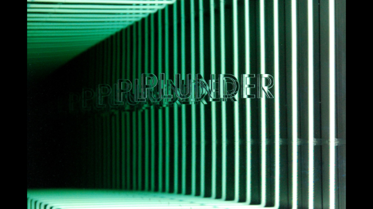 Ivan Navarro, "Plunder (Dubai Towers - Doha)," 2011.