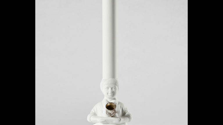 Whitney White, "Mary Jane Jemina," mixed media, 28.5" x 7", 2012.