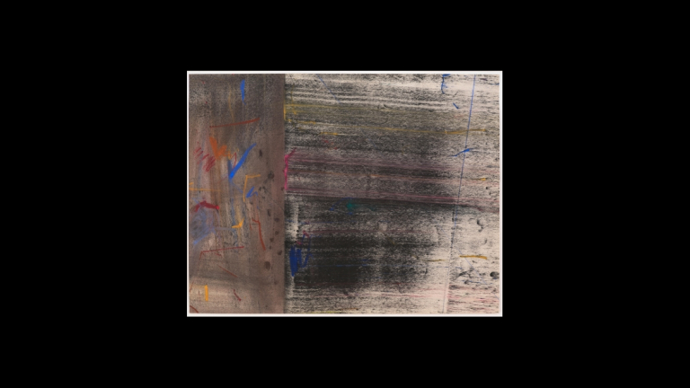 Jack Whitten, "Untitled Study #2," pastel and powdered pigment on paper, 1972.