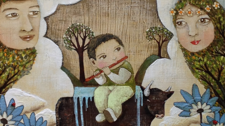 Carrie Chau, "Nature" (poster for Heifer International charity), 2009.