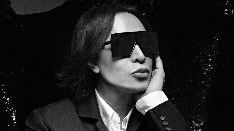 Black and white portrait of Michael Cinco
