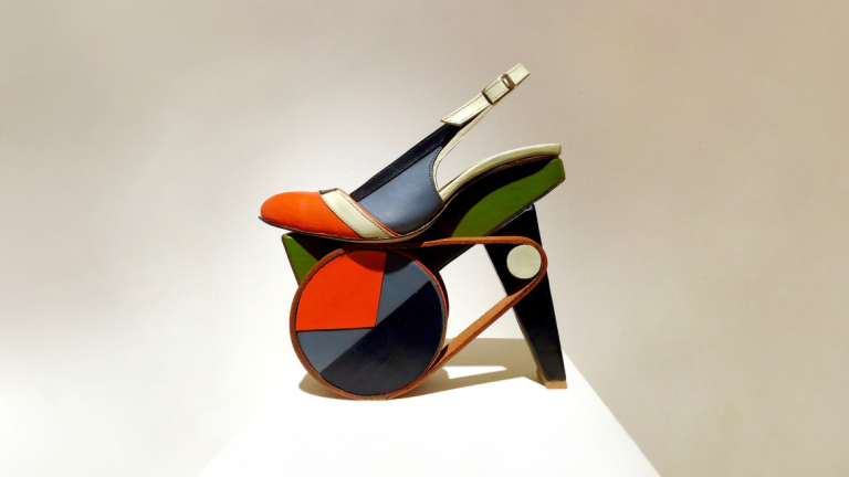 Signature image for Chris Francis shoe art exhibit at SCAD FASH