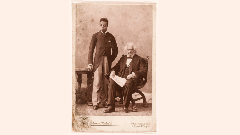 Photograph of Joseph Henry Douglass and Frederick Douglass