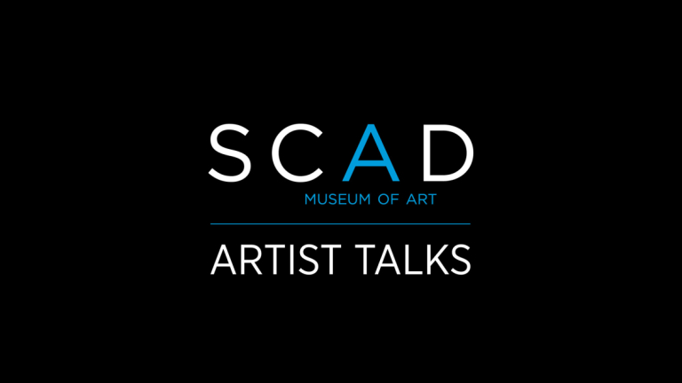 Graphic for SCAD MoA artist talks