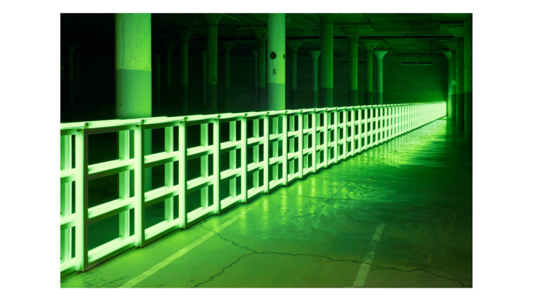 Signature image for Dan Flavin exhibition