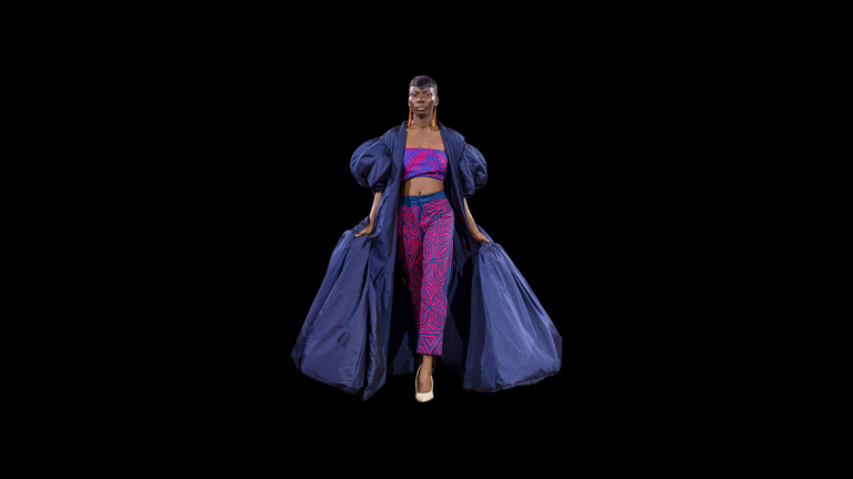 fashion model on runway