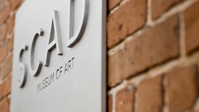 SCAD Museum of Art signage, SCAD Savannah